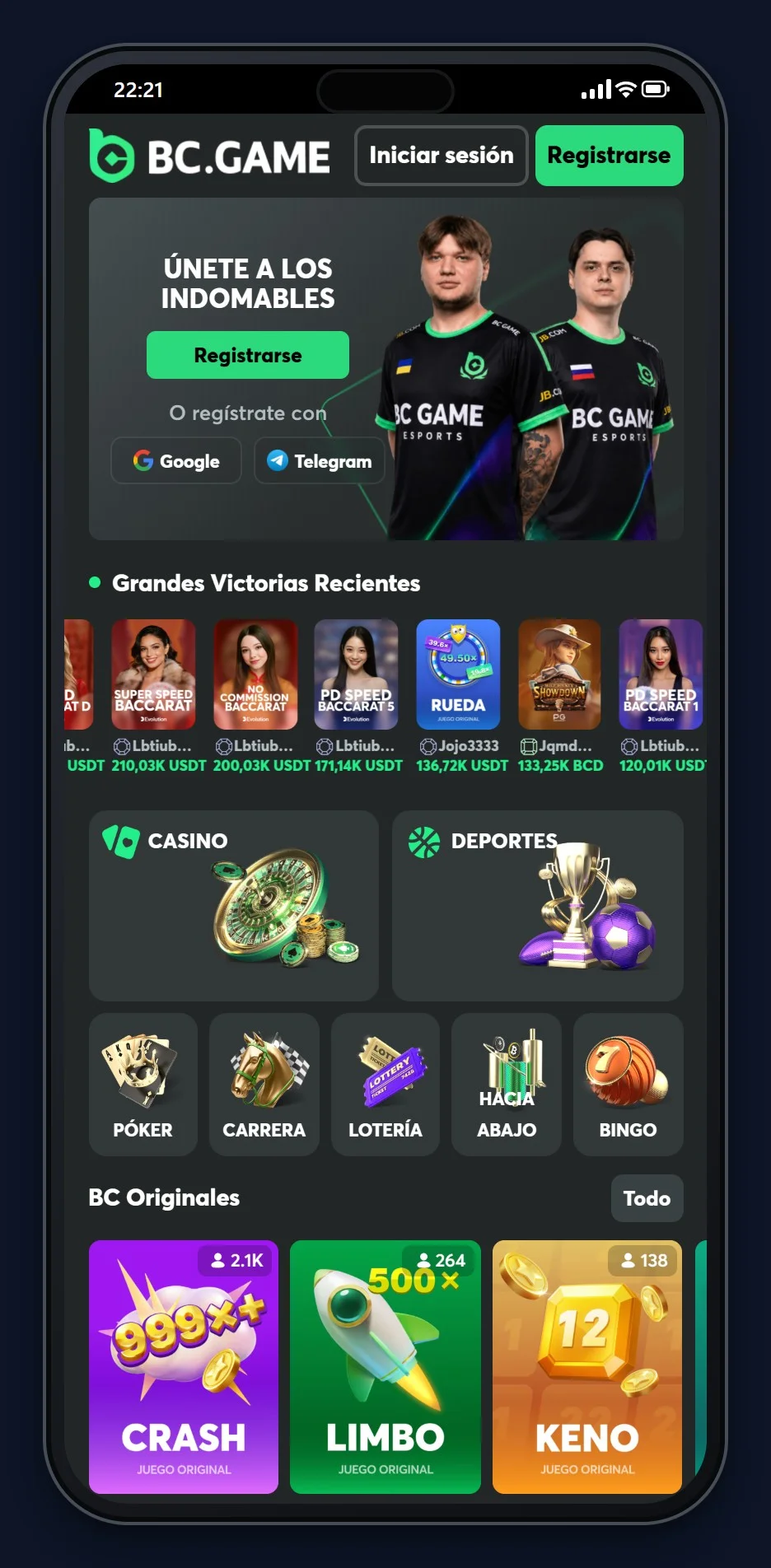mejores casinos ethereum: la portada de BC.Game