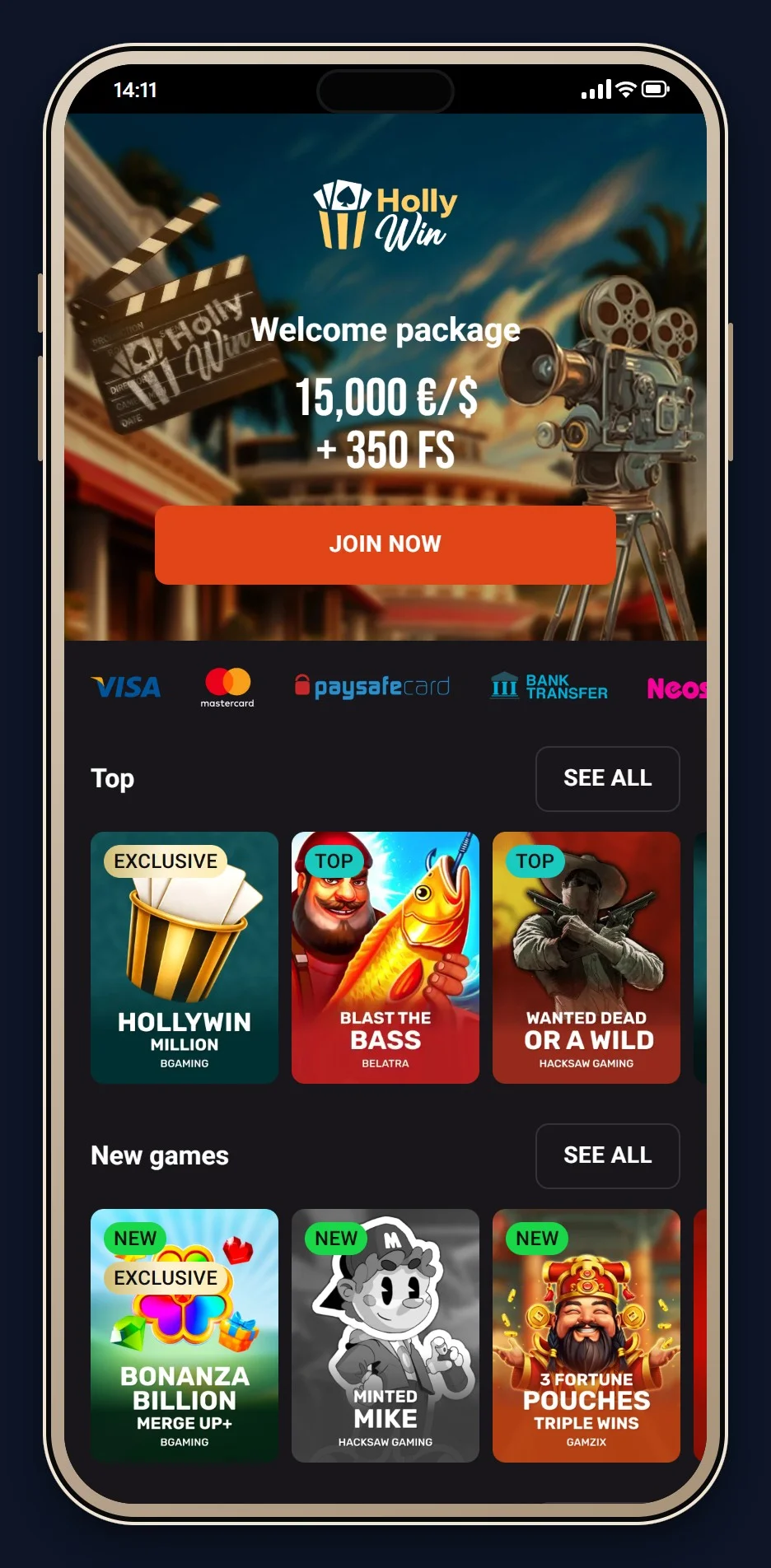 migliori casino online ethereum: Hollywin